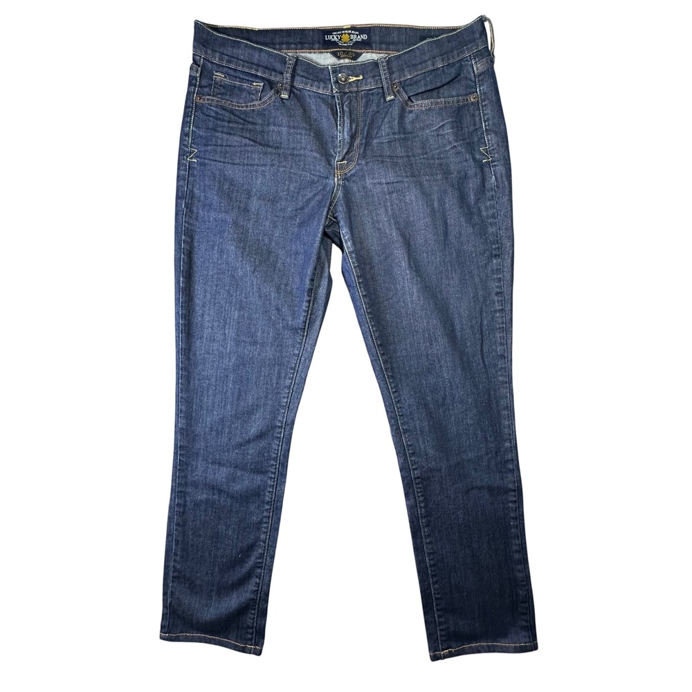 Lucky Brand Zoe Skinny Jeans Dark Wash Denim Casual Classic Size 10/30 Blue